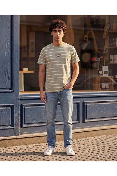 REDTAG Men Assorted Striped T-Shirt