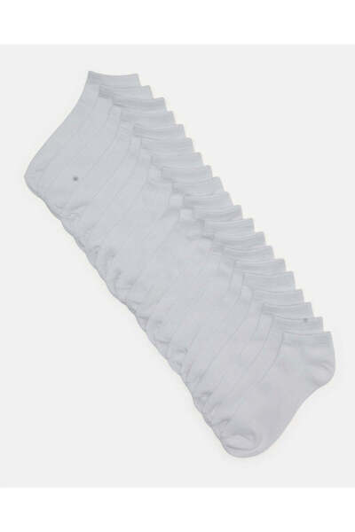 REDTAG جوارب رجالية بيضاء سادة، عبوة اقتصادية متعددة