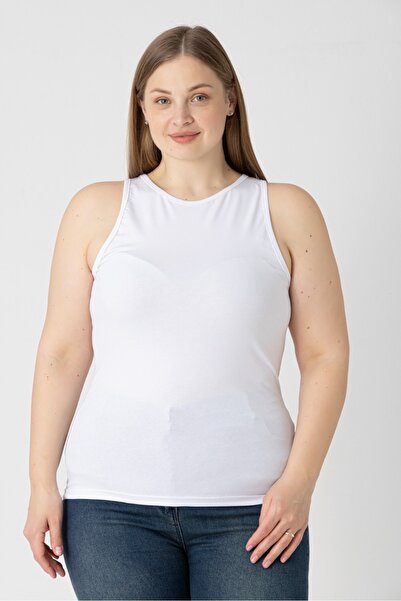 Trendbade Butik Women's Plus Size Halter Neck Bodysuit