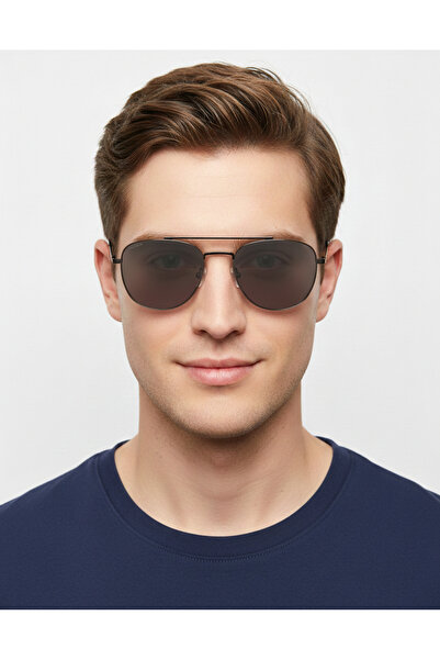 BLACK 8389 C8 54 Polarized Glass Men's Sunglasses