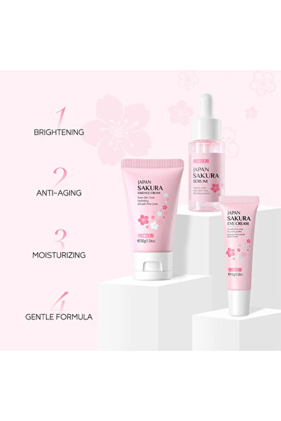 LAIKOU Set de îngrijire a pielii cu 3 produse, dimensiune de călătorie