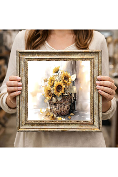 woodsia Decorative Framed Square Painting Dk0277