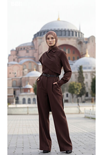 Modayakamoz Kadın Modern Tesettür İkili Takım - Bluz ve Pantolon - Düğün&Bayr...