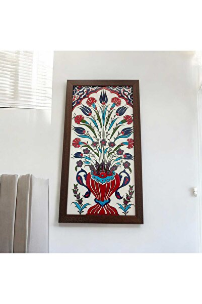 sema çini el yapımı çini 20x40 cm tablo