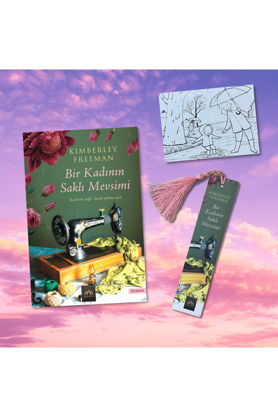 Arkadya Yayınları BİR KADININ SAKLI MEVSİMİ / PÜSKÜLLÜ AYRAÇ VE KARTPOSTAL HE...