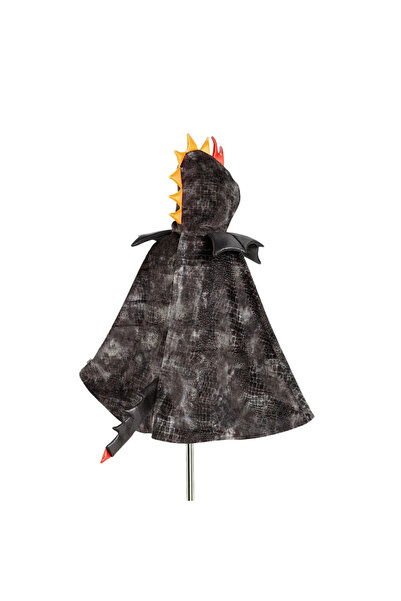 PETIT-ATELlER عباءة التنين الأسود للأطفال من بيتيت أتيليه - زي تنكري ذو ملمس ...