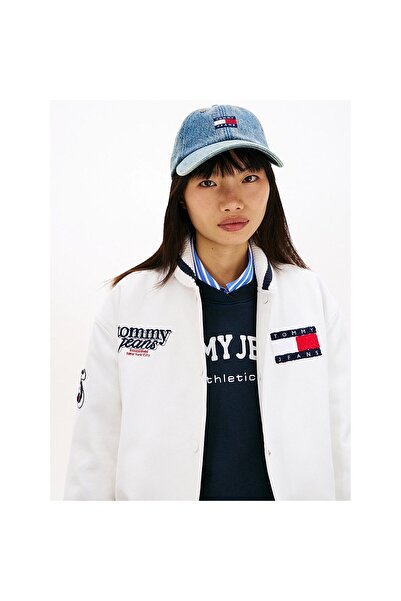 Tommy Hilfiger Heritage Kadın Mavi Jean Şapka (AW0AW18578-1A4)