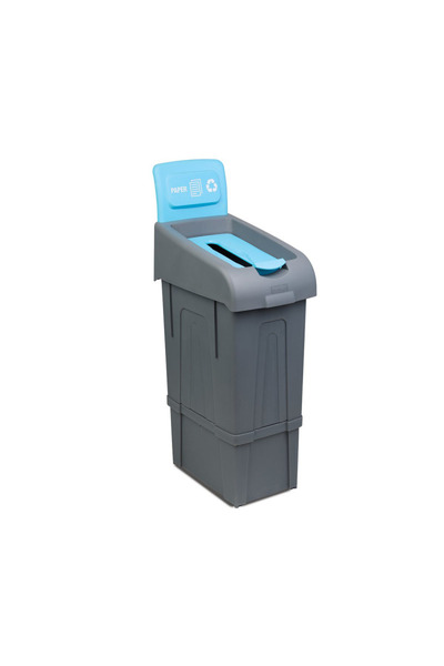 OEM Selective collection waste bin, blue/paper, PP Premium, 80 liters