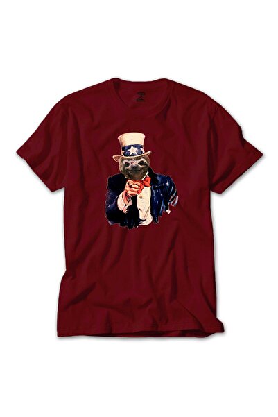 CrowsGate Tricou Roșu Ursul Unchiului Sam