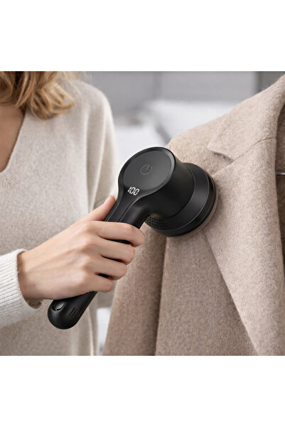 Selgot Îndepărtător de scame electric fără fir, negru