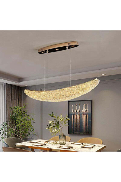 Sueva Lustra LED Suspendata Gondola Gold Cristal