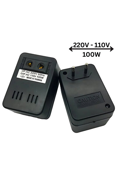 Vivendo Convertor de putere Vivendo® 220V la 110V, 100W, Fara Fir, Compact, U...