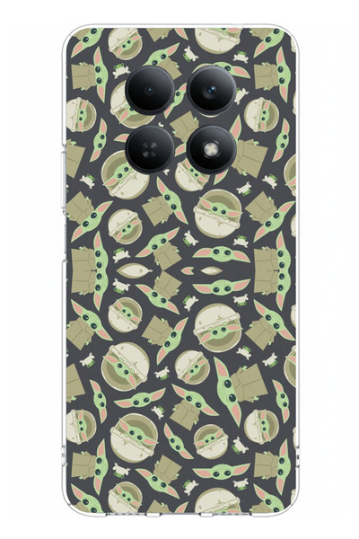 TechTree حافظة سيليكون مطبوعة بتصميم ورق الحائط من Little Yodas متوافقة مع Re...