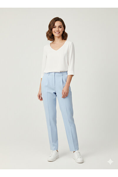 Ekol Gizli Düğmeli Dar Paça Pantolon 1186