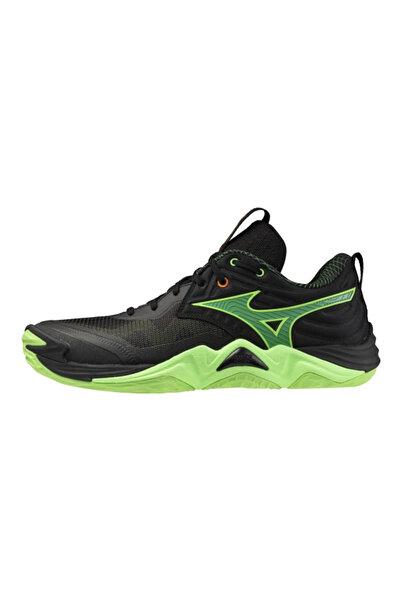 MIZUNO Wave Momentum Elite Men's Volleyball Shoes Black / Green