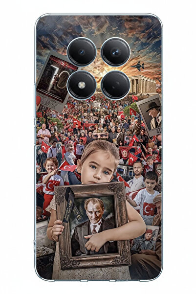 TechTree حافظة سيليكون مطبوعة بتصميم أتاتورك أنيماتك بير متوافقة مع Redmi Not...