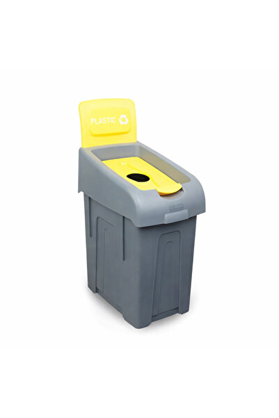 OEM Selective collection waste bin, yellow/plastic, PP Premium, 50 liters