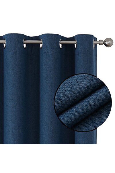 OEM Set 2 Perdele Opace - Termoizolante, Imitație In, Blackout 100% - 117 x 1...