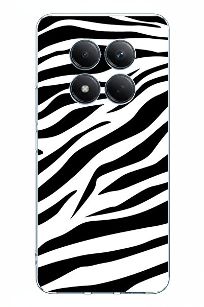 TechTree حافظة سيليكون مطبوعة بتصميم زيبرا متوافقة مع Redmi Note 15 PRO 4G