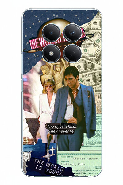 TechTree حافظة سيليكون مطبوعة بتصميم إلفيرا هانكوك وتوني مونتانا متوافقة مع ه...