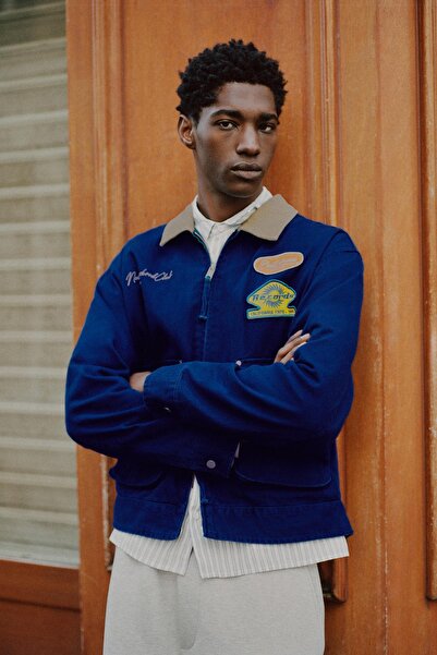 Pull & Bear Kombine yakalı yamalı ceket