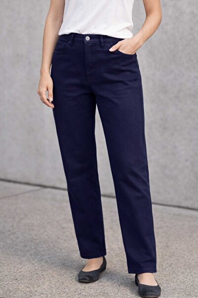 Lale Butik Plus Size Women's Elastic Waist Gabardine Fabric Oversized Trouser...