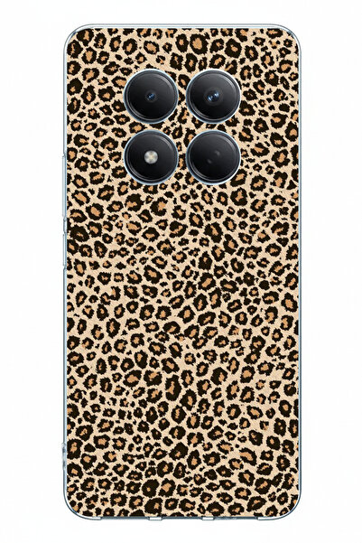 TechTree حافظة سيليكون مطبوعة بتصميم ليوبارد متوافقة مع هاتف Redmi Note 15 PR...