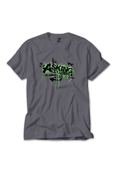 CrowsGate Asking Alexandria You Scared Πολύχρωμο T-Shirt Γκρι Χρώμα Μέγεθος 3XL