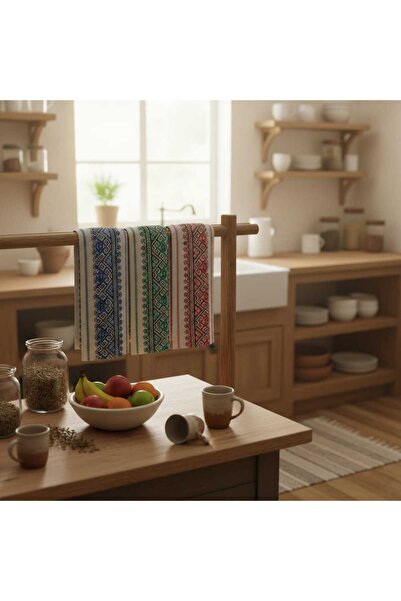 NoNameStore7 Set of 3 kitchen towels, Multicolor