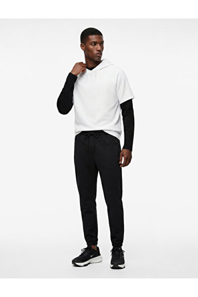 Koton Elastic Leg, Scuba Fabric, Zippered Pocket, Lace-Up Waist, Jogger Sport...