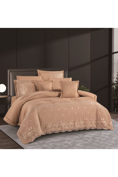 Gen Tech Summer double bedsheet set, 8 pieces, lace, new collection