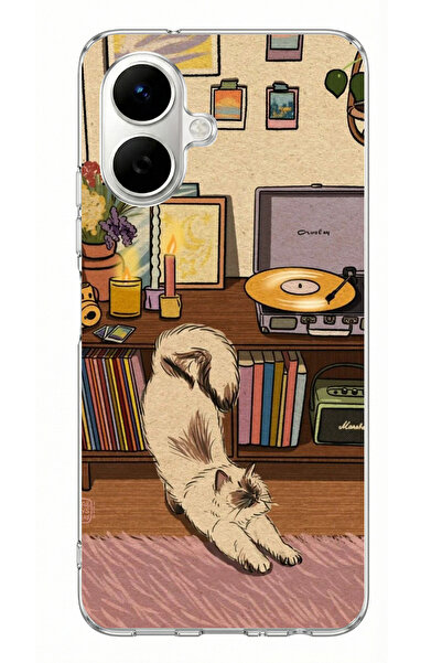 TechTree حافظة سيليكون مطبوعة بتصميم نوستالجيك دوج متوافقة مع هاتف Infinix Sm...