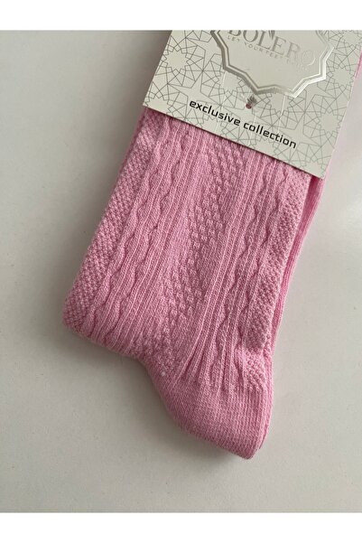 Petek Collection Bolero Pink Women's Socks (Size 36-39)