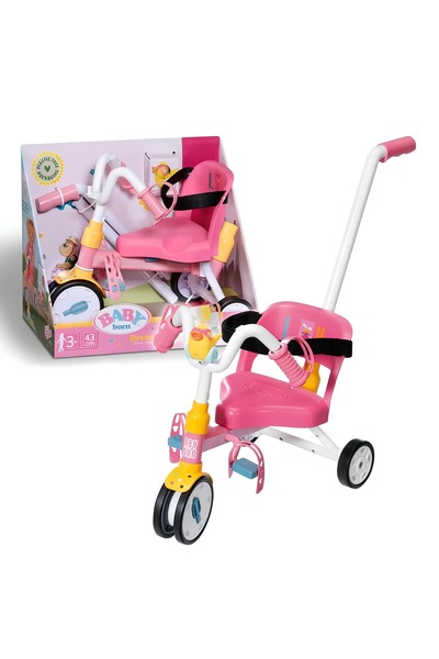BABY born 43 cm 3 Tekerlekli Bebek Bisikleti Emniyet Kemerli Bebek Dahil Deği...