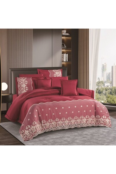 Gen Tech Summer double bedsheet set, 8 pieces, lace, new collection