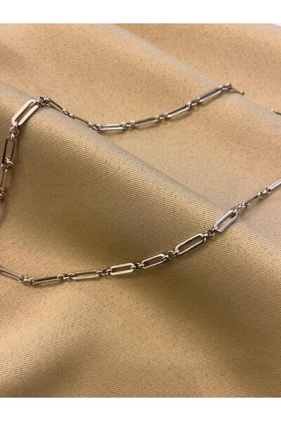 MU&ME BOUTİQUE Necklace Xuping Silver Color Chain Model