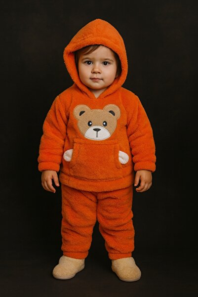 kizu Very Warm Winter Set for Kids with Bear 1-5 Years