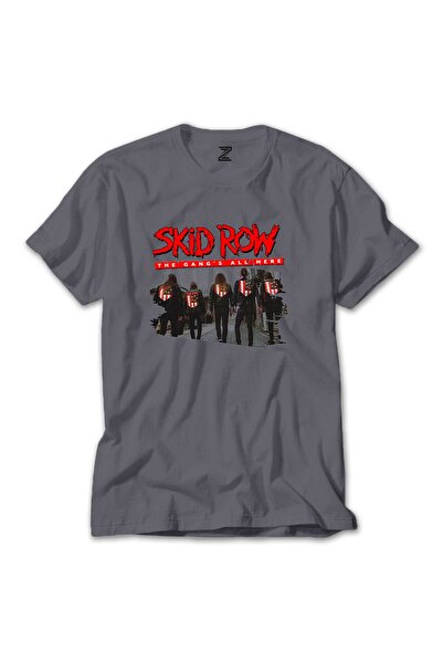 CrowsGate Tricou Skid Row The Gang Color, culoare gri, mărimea XL