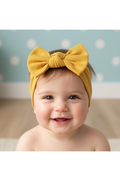 Babygiz ربطة شعر للأطفال البنات مصنوعة من القطن بنسبة 100%، غير قابلة للانزلا...