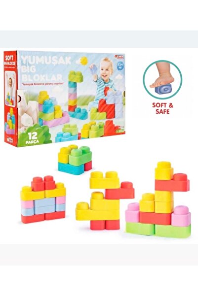 synshop مجموعة مكعبات ليغو ناعمة وكبيرة، مكعبات بناء ناعمة وكبيرة، ألعاب تعلي...