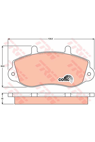 TRW Set plăcuțe de frână, frână cu disc GDB1380