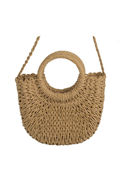 Lumi LUXURY Summer Crossbody Bag Beige 23x7x18cm