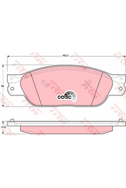 TRW Brake Pad Set, disc brake GDB1401