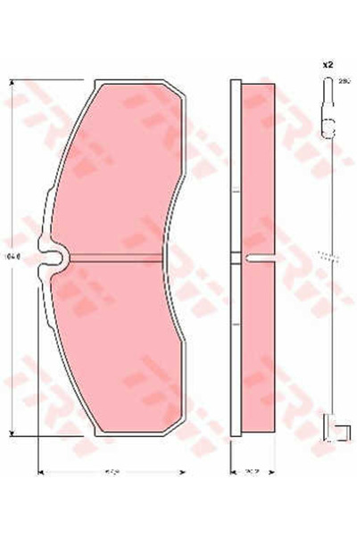 TRW Brake Pad Set, disc brake GDB1610
