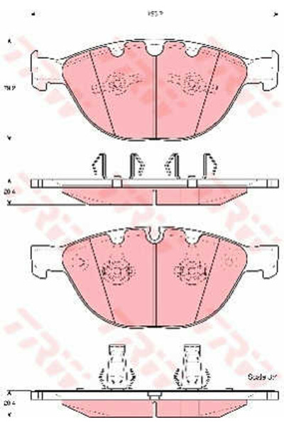 TRW Σετ Placute Frana, Frana Disc Gdb1558 BMW 5/5 Touring/6 Rolls-Royce Phant...