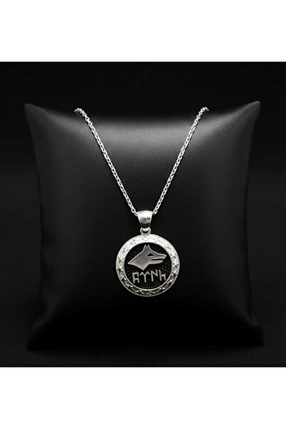 Silver Hunters Göktürk Devleti Bayrağı Gümüş Kolye