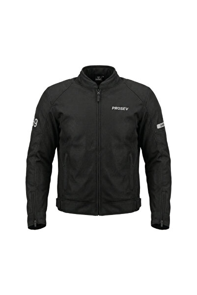 ebakbak Motorcycle Summer Jacket Full Protection Biker Mesh Jacket Black