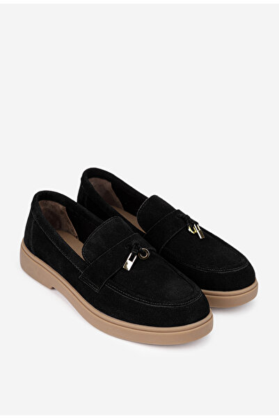 Dasha Pantofi dama NUR negri din piele intoarsa 40