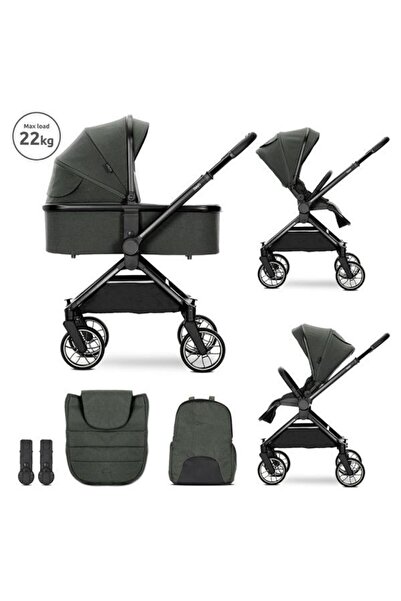 LORELLİ 2-in-1 Stroller Reya, Carrycot, Reversible Seat, Up to 22 kg, Green