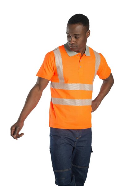 Frekans İş Güvenliği İş Kıyafetleri Safesawa Alaska Hi-Vis Polo T-Shirt Neon ...